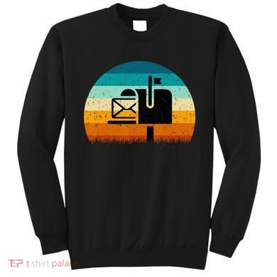 Retro Vintage Mailbox Mail Carrier Post Office Postal Worker Sweatshirt