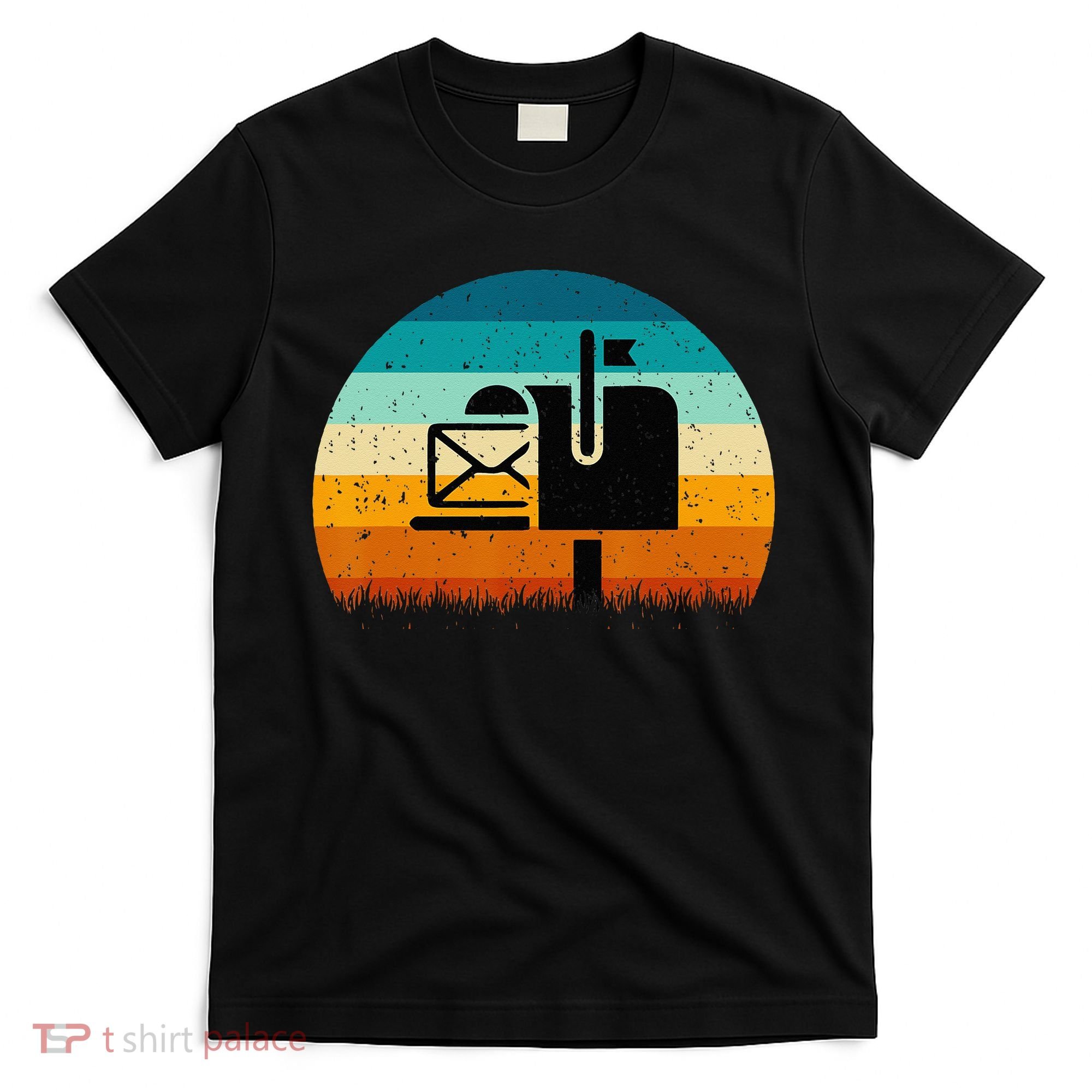Retro Vintage Mailbox Mail Carrier Post Office Postal Worker T-Shirt