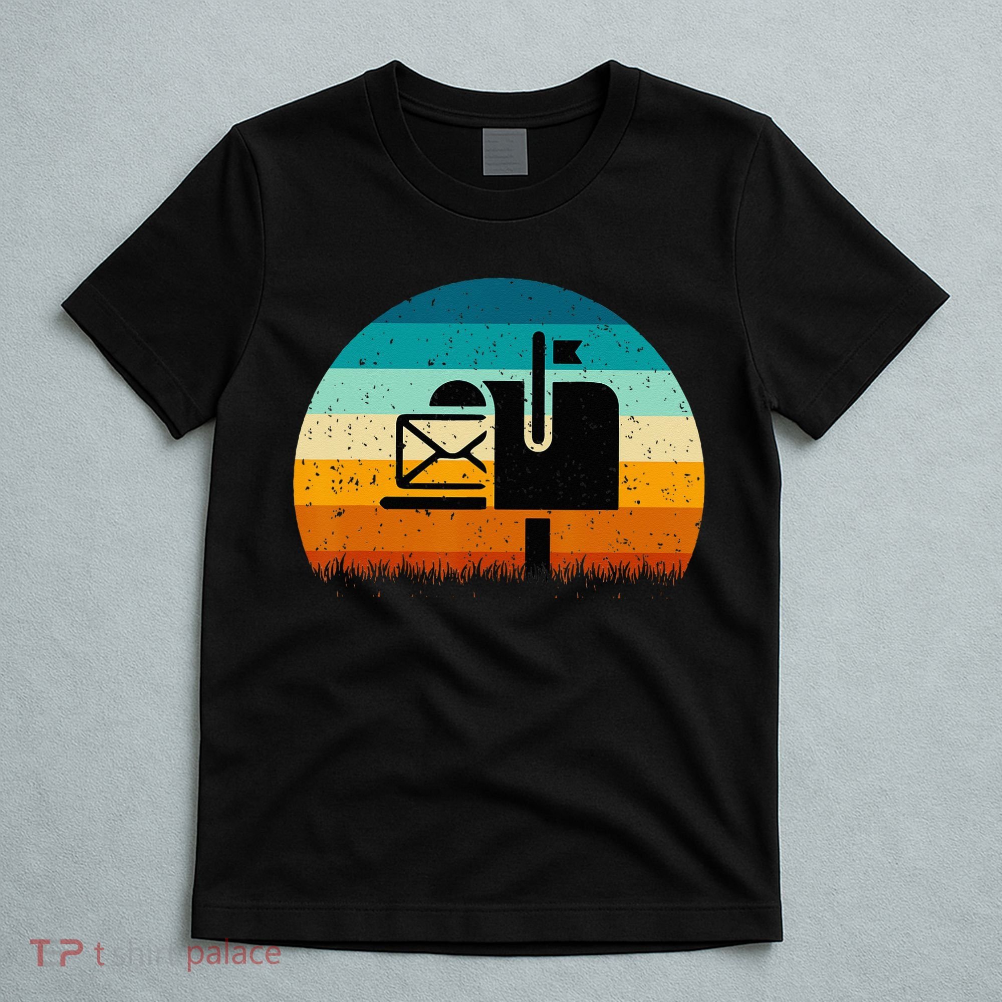 Retro Vintage Mailbox Mail Carrier Post Office Postal Worker T-Shirt