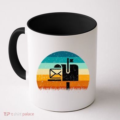 Retro Vintage Mailbox Mail Carrier Post Office Postal Worker Coffee Mug