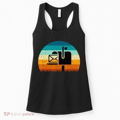 Retro Vintage Mailbox Mail Carrier Post Office Postal Worker Women's Tank Top