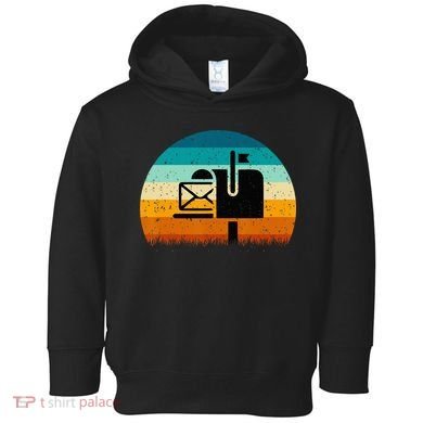 Retro Vintage Mailbox Mail Carrier Post Office Postal Worker Toddler Hoodie