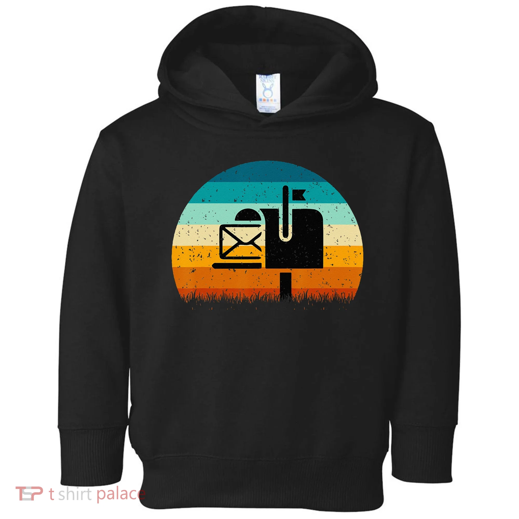 Retro Vintage Mailbox Mail Carrier Post Office Postal Worker Toddler Hoodie