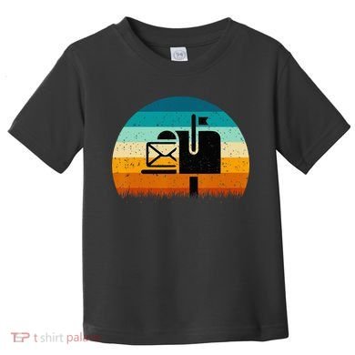 Retro Vintage Mailbox Mail Carrier Post Office Postal Worker Toddler T-Shirt