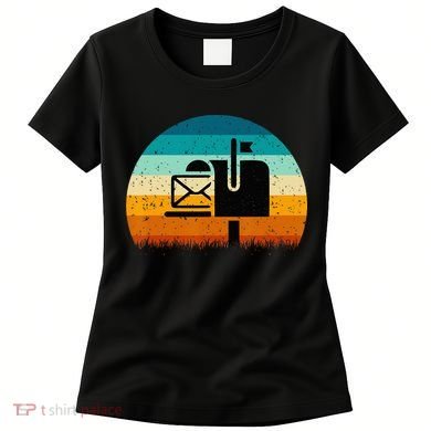 Retro Vintage Mailbox Mail Carrier Post Office Postal Worker Women's T-Shirt