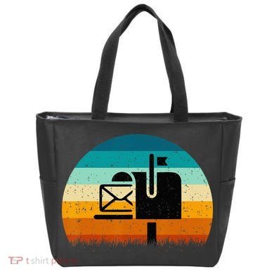 Retro Vintage Mailbox Mail Carrier Post Office Postal Worker Tote Bag