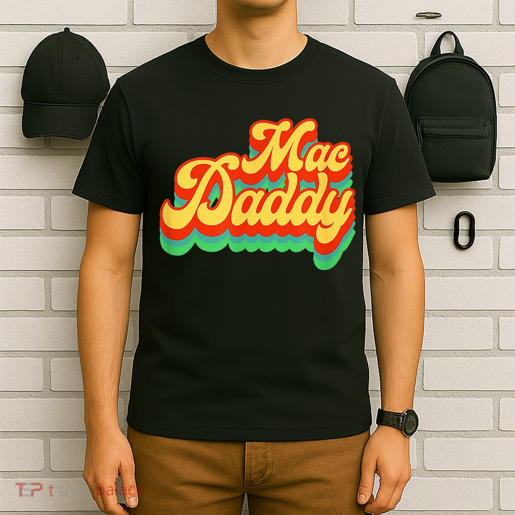 Retro Vintage Mac Daddy Funk Disco Party T-Shirt
