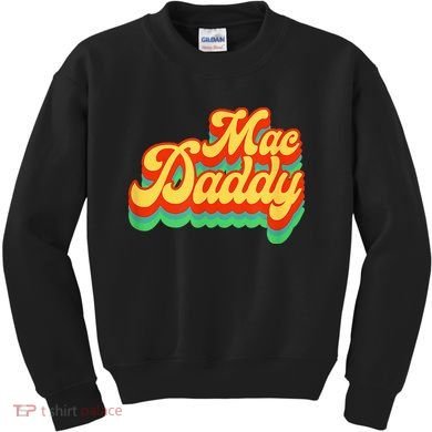 Retro Vintage Mac Daddy Funk Disco Party Kids Sweatshirt