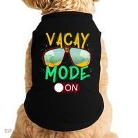 Retro Vacay Mode On Sunglasses Beach Swimming Summer Vibes Great Gift Doggie Tank thumb 0