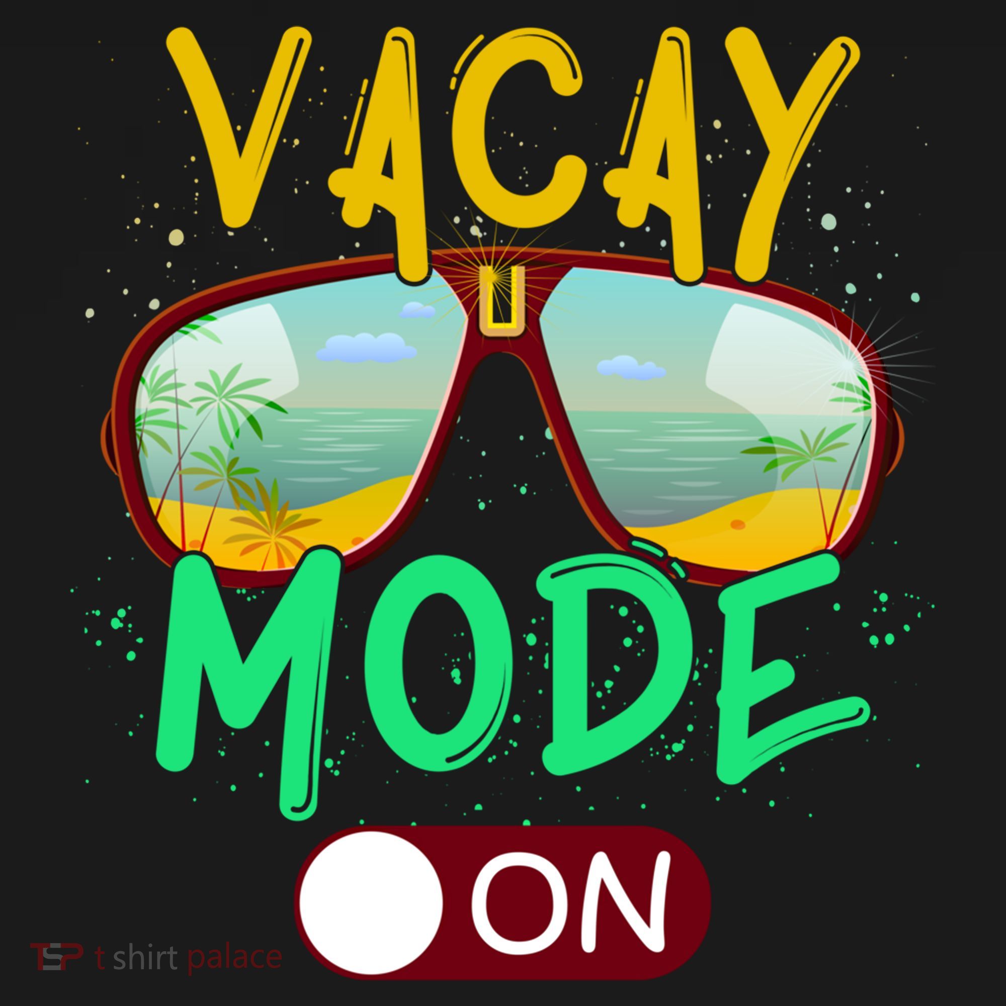Retro Vacay Mode On Sunglasses Beach Swimming Summer Vibes Great Gift Ornament