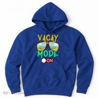 Retro Vacay Mode On Sunglasses Beach Swimming Summer Vibes Great Gift Hoodie thumb 0