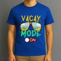 Retro Vacay Mode On Sunglasses Beach Swimming Summer Vibes Great Gift T-Shirt thumb 3
