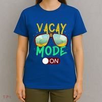 Retro Vacay Mode On Sunglasses Beach Swimming Summer Vibes Great Gift T-Shirt thumb 4