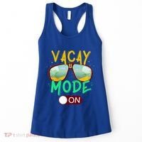 Retro Vacay Mode On Sunglasses Beach Swimming Summer Vibes Great Gift Women's Tank Top thumb 0
