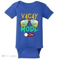 Retro Vacay Mode On Sunglasses Beach Swimming Summer Vibes Great Gift Baby Bodysuit thumb 0