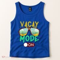 Retro Vacay Mode On Sunglasses Beach Swimming Summer Vibes Great Gift Tank Top thumb 2