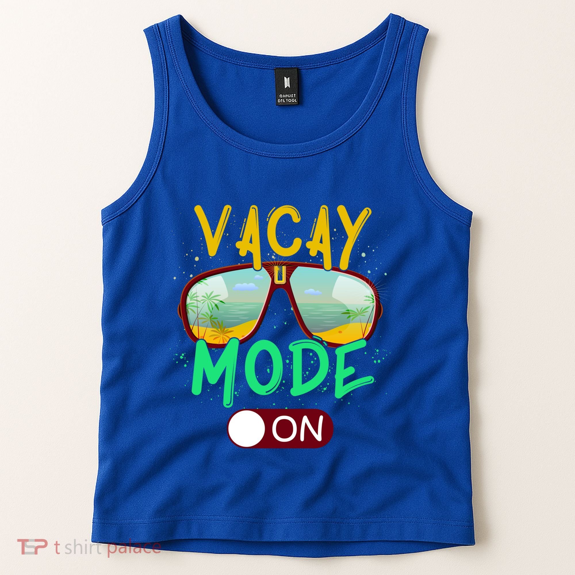 Retro Vacay Mode On Sunglasses Beach Swimming Summer Vibes Great Gift Tank Top
