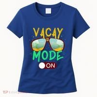 Retro Vacay Mode On Sunglasses Beach Swimming Summer Vibes Great Gift Women's T-Shirt thumb 0