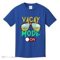Retro Vacay Mode On Sunglasses Beach Swimming Summer Vibes Great Gift Kids T-Shirt thumb 0