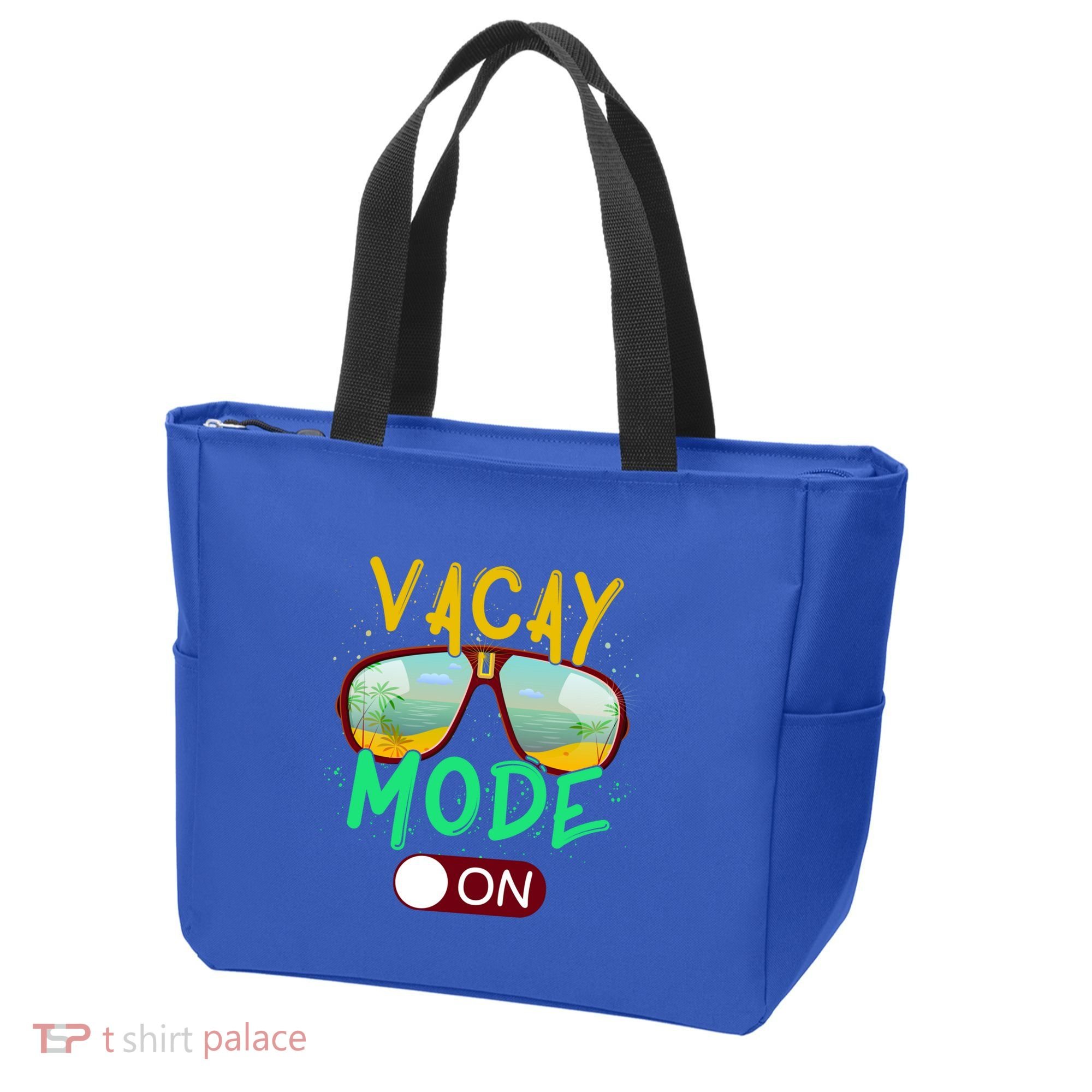 Retro Vacay Mode On Sunglasses Beach Swimming Summer Vibes Great Gift Tote Bag