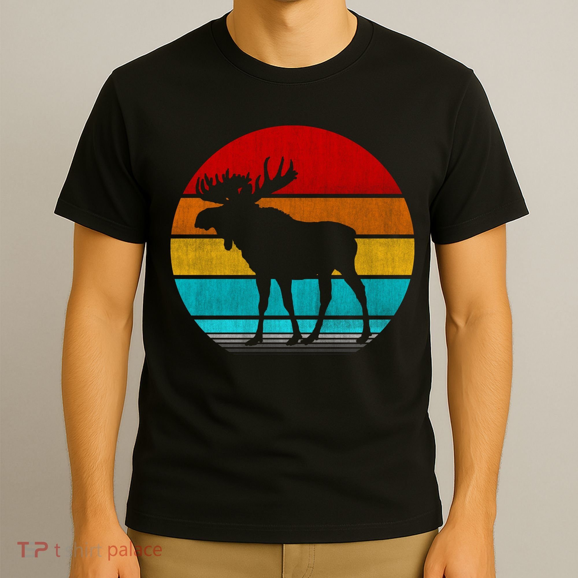Retro Vintage Moose T-Shirt