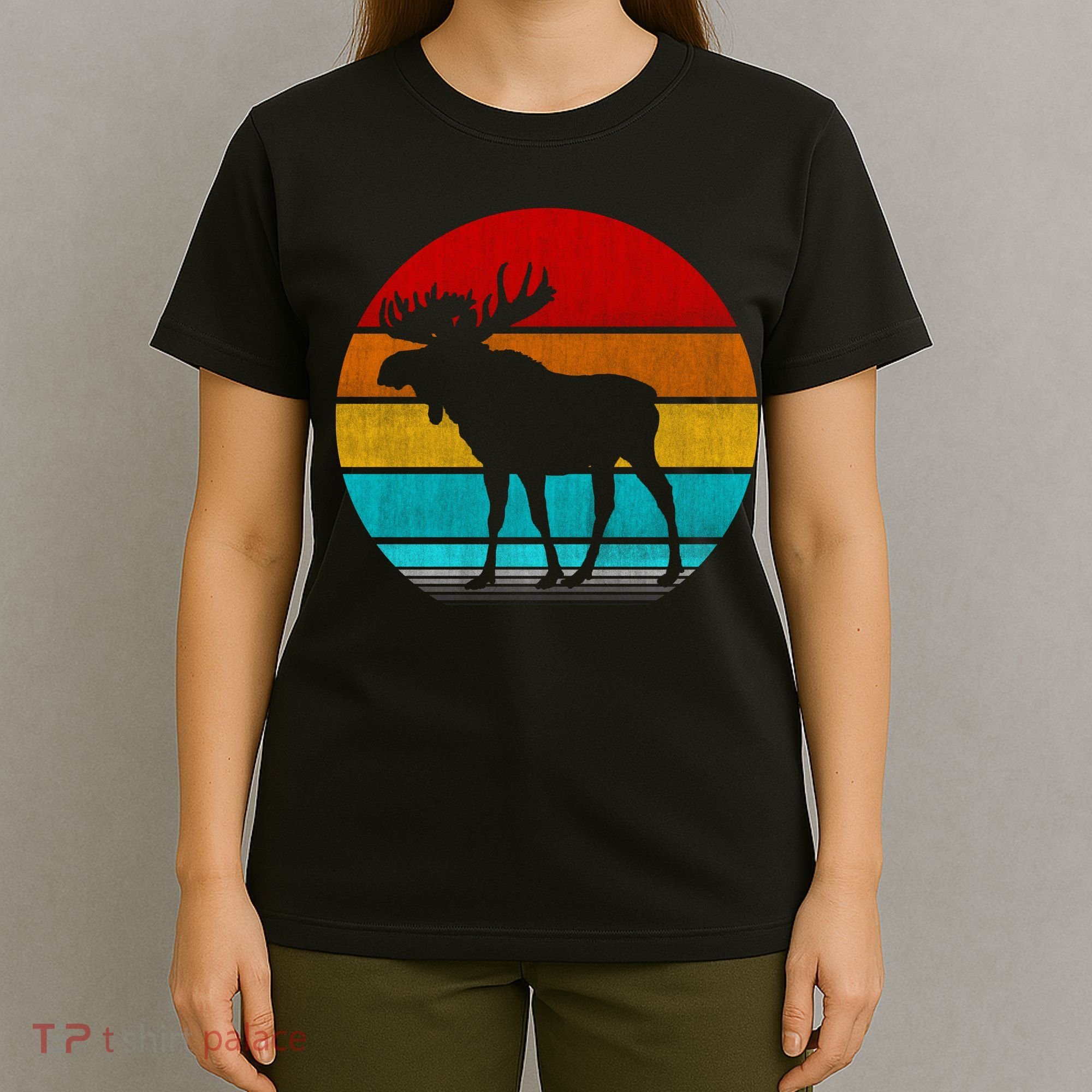 Retro Vintage Moose T-Shirt