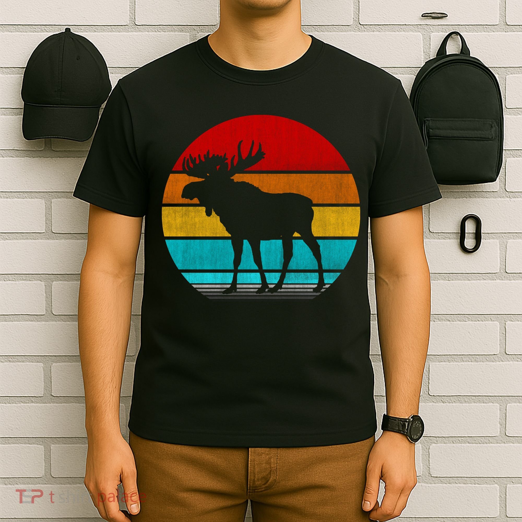 Retro Vintage Moose T-Shirt