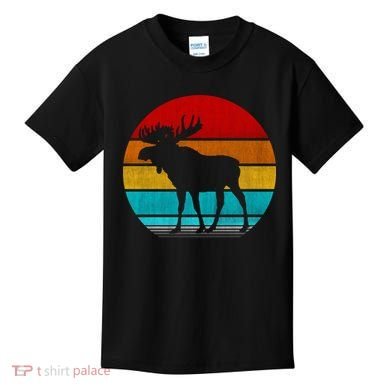 Retro Vintage Moose Kids T-Shirt