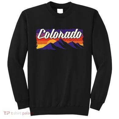 Retro Vintage Mountains Colorado Sweatshirt