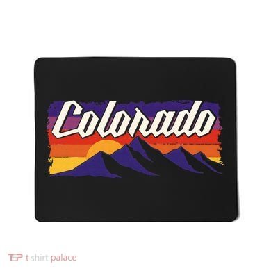Retro Vintage Mountains Colorado Mousepad