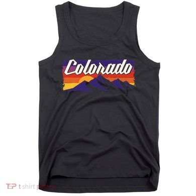 Retro Vintage Mountains Colorado Tank Top