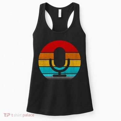 Retro Vintage Microphone Women's Tank Top