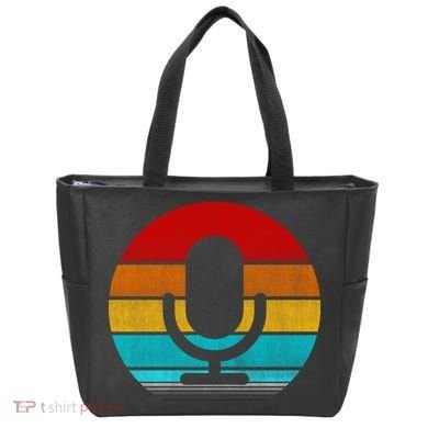 Retro Vintage Microphone Tote Bag