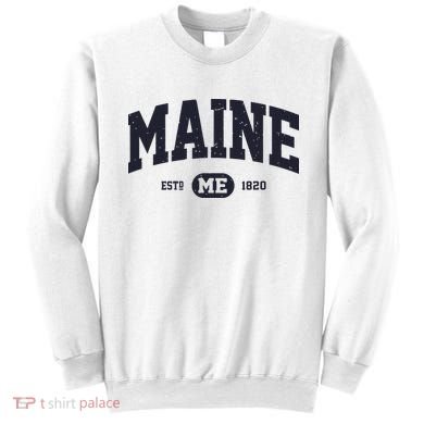 Retro Vintage Maine Sweatshirt
