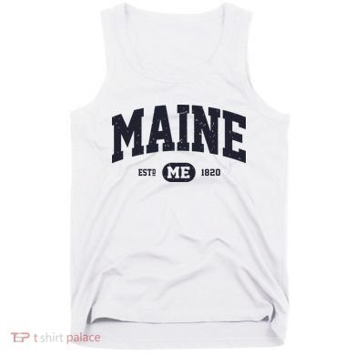 Retro Vintage Maine Tank Top