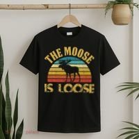 Retro Vintage Moose Is Loose T-Shirt thumb 2