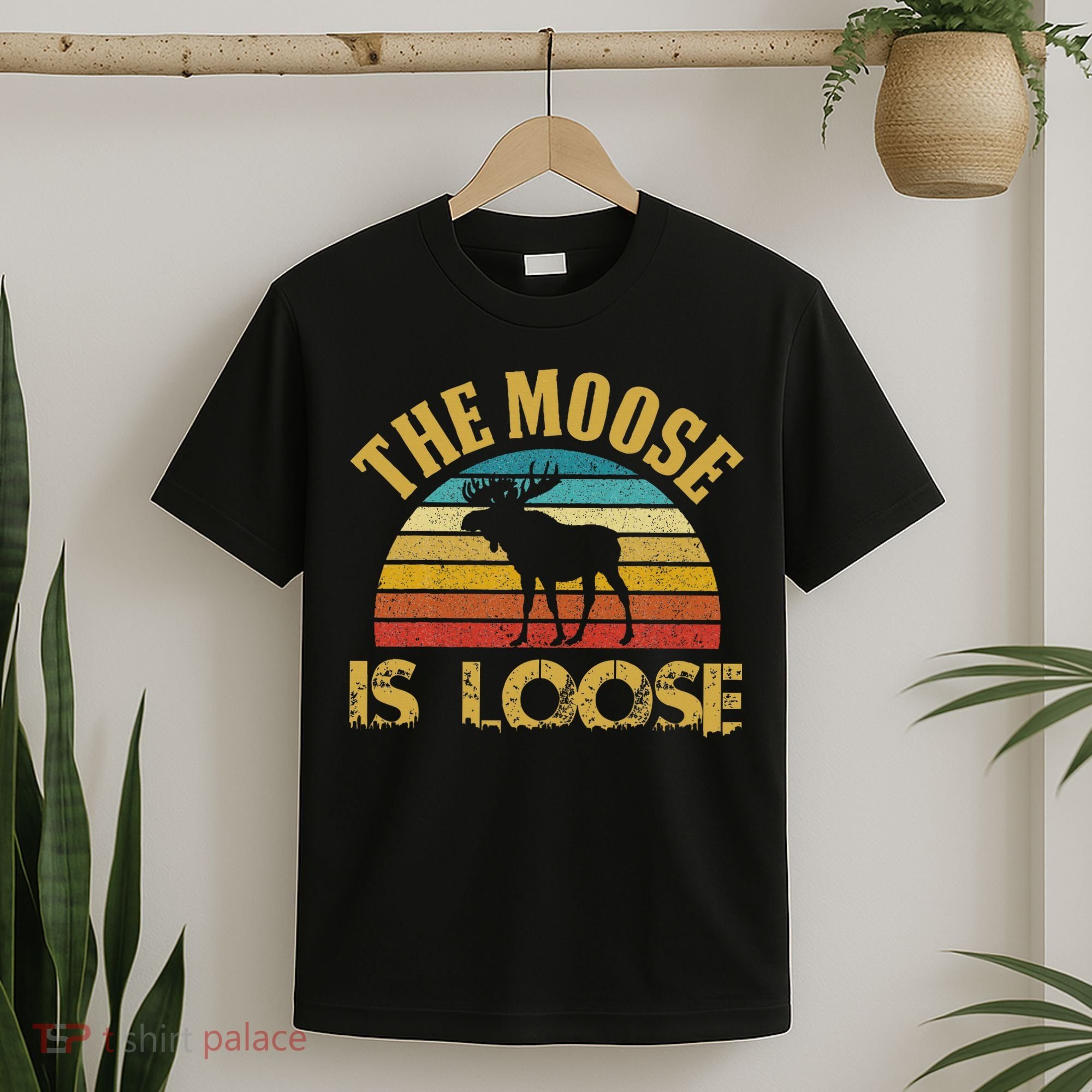 Retro Vintage Moose Is Loose T-Shirt