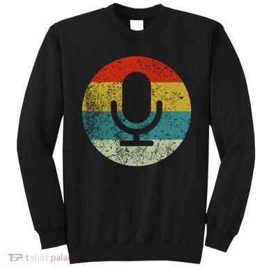Retro Vintage Microphone Computer Icons Podcast Sweatshirt
