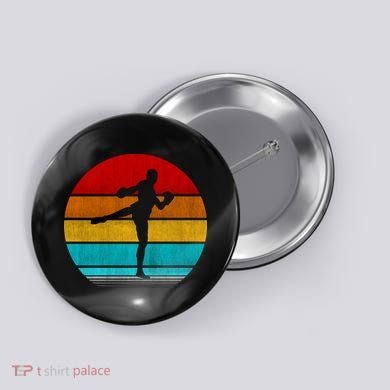 Retro Vintage Muay Thai Button