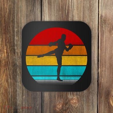 Retro Vintage Muay Thai Coaster