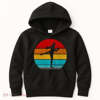Retro Vintage Muay Thai Kids Hoodie