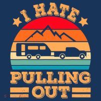 Retro Vintage Mountains I Hate Pulling Out Funny Camping T-Shirt thumb 7