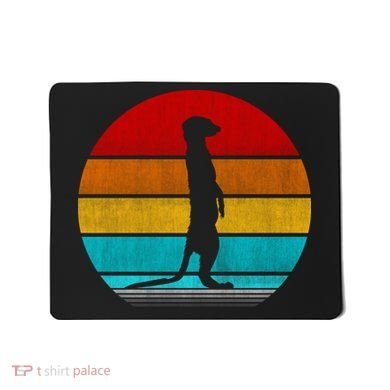 Retro Vintage Meerkat Mousepad