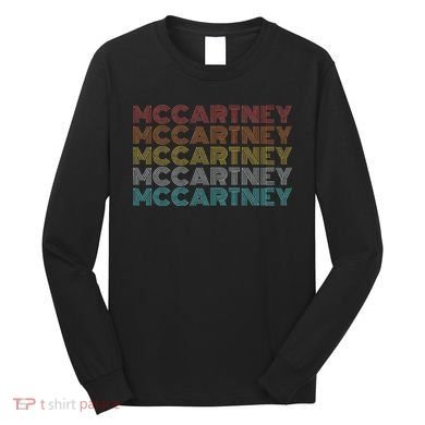 Retro Vintage McCartney name style  Long Sleeve Shirt