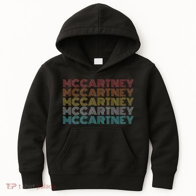 Retro Vintage McCartney name style  Kids Hoodie
