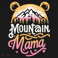 Retro Vintage Mountain Mama Bear Camping Hiking Mothers Day  T-Shirt thumb 7