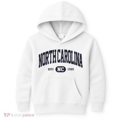 Retro Vintage North Carolina Kids Hoodie