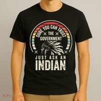 Retro Vintage Native American Trust Government T-Shirt thumb 3