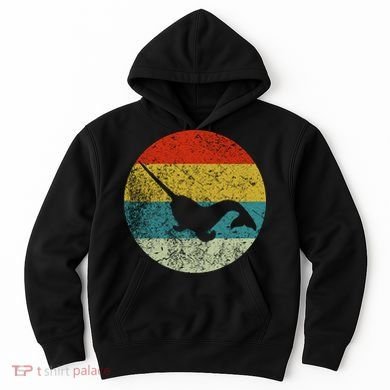 Retro Vintage Narwhal Hoodie