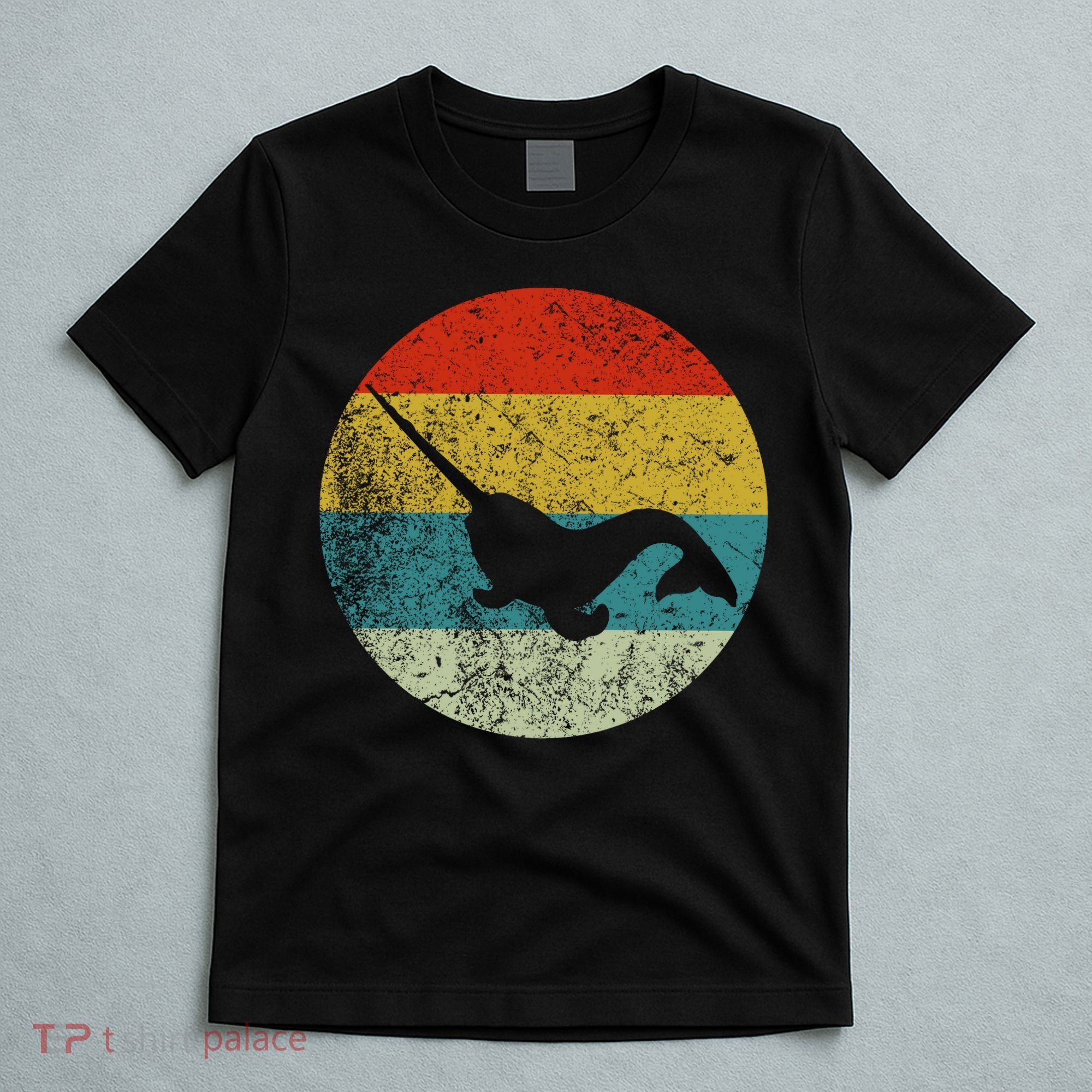 Retro Vintage Narwhal T-Shirt